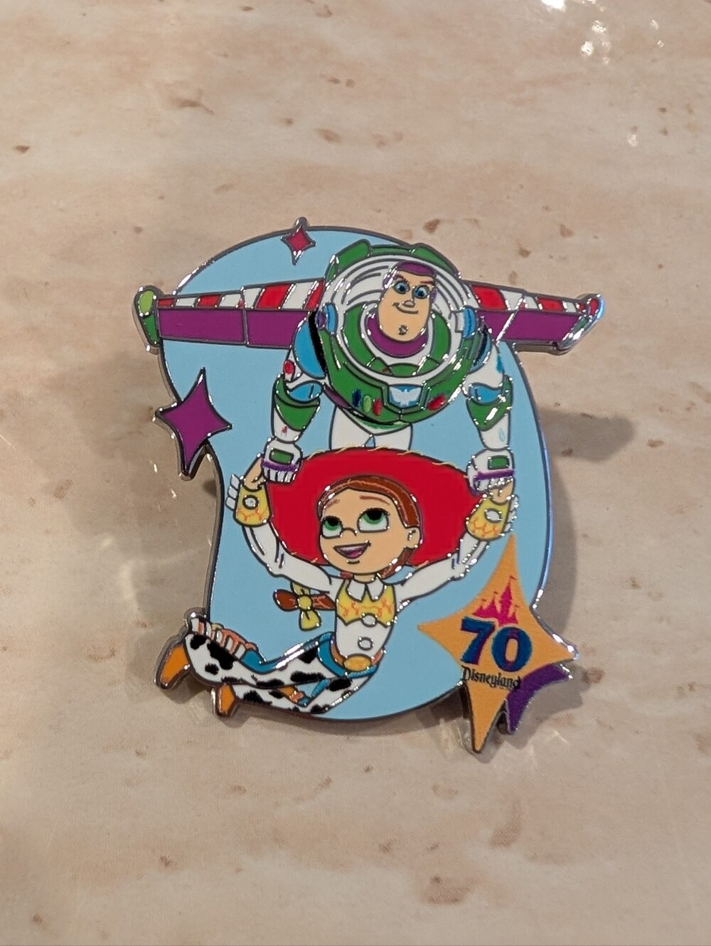 Disneyland 70th Mystery Pin Set 2025 - Buzz and Jesse, Toy Story - Picture 2 of 5